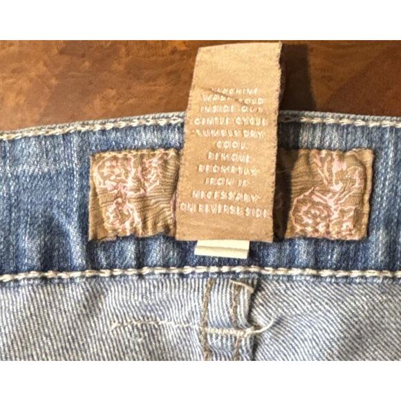 Candies Denim Mini Skirt Embellished Studs And Rinestone - Picture 4 of 13